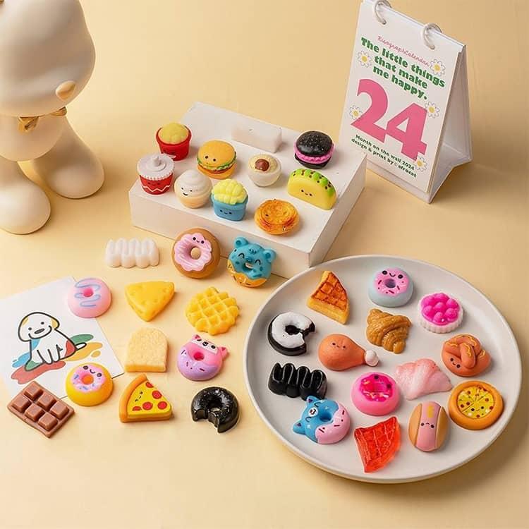 スクイーズ 無害 10点セット おもちゃ ミニ 食べ物 グッズ ドーナツ