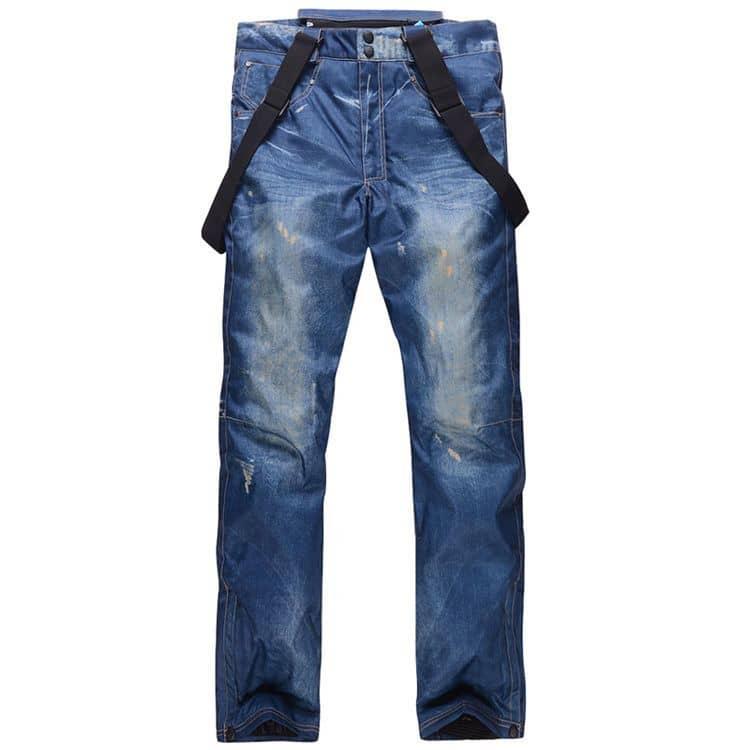 ビブパンツ メンズ デニム スキーウェア スノーボード スキー スノボ