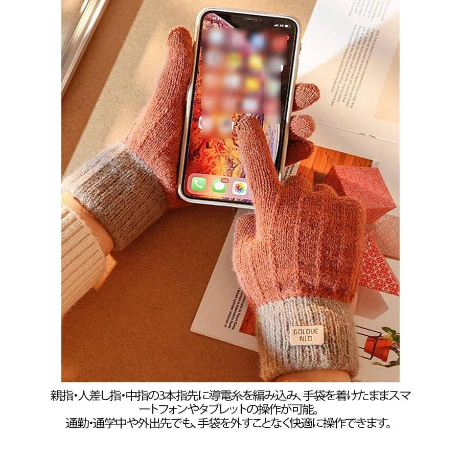 男女兼用 スマホ手袋 スマホ対応 手袋 2双セット 防寒 防寒手袋 暖かい