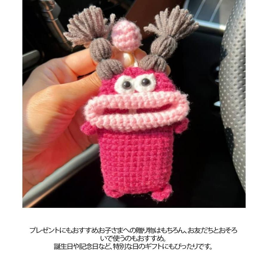 ぬいぐるみ ニット スマートキーケース モンスター 推し活 キーケース