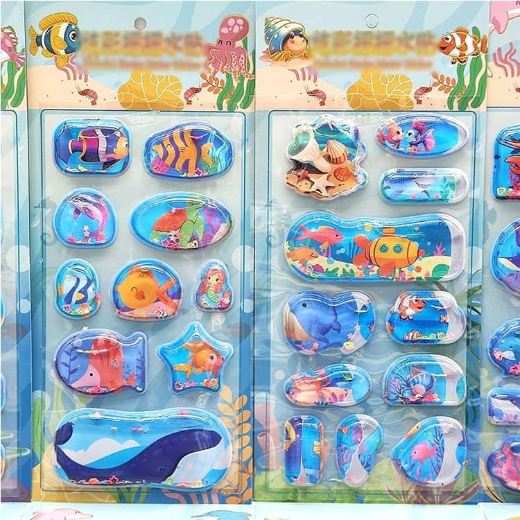 ぷっくりシール 水入りシール 12枚セット 装飾 3D 立体 ウォーター