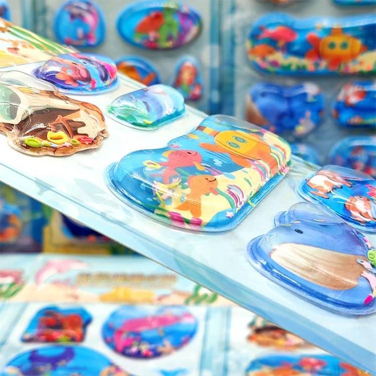 ぷっくりシール 水入りシール 12枚セット 装飾 3D 立体 ウォーター