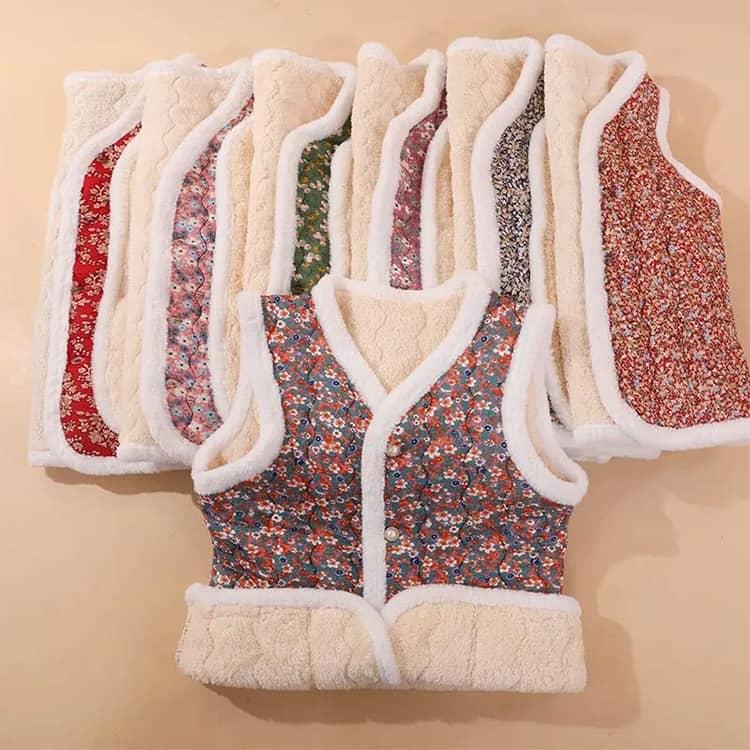 韓国 キルト ハルモニチョッキ おばあちゃんチョッキ トップス