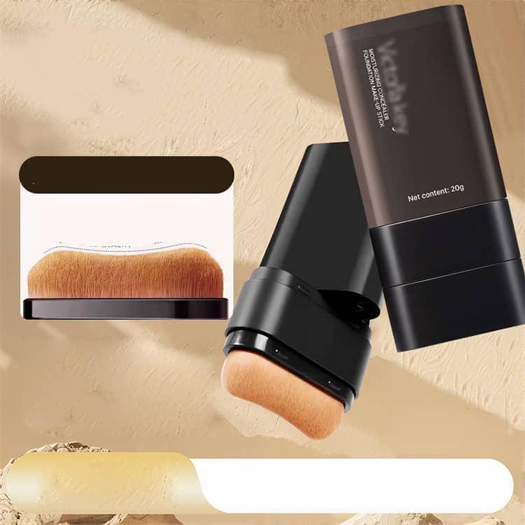 簡単 ファンデーション 2本セット 密着感 厚塗り感なし 手が汚れない