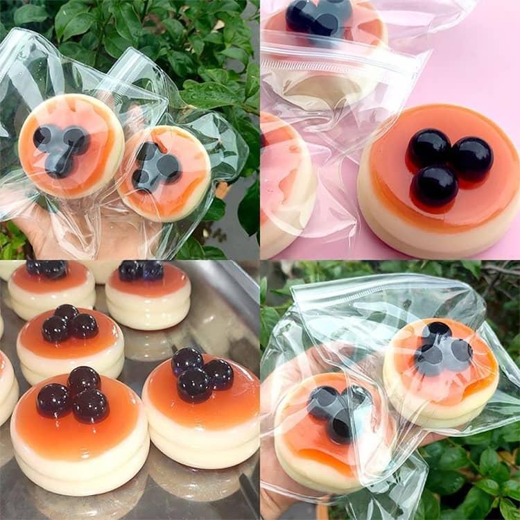 スフレ おもちゃ スクイーズ ケーキ 3個入り 大福 握る もちもち 癒し