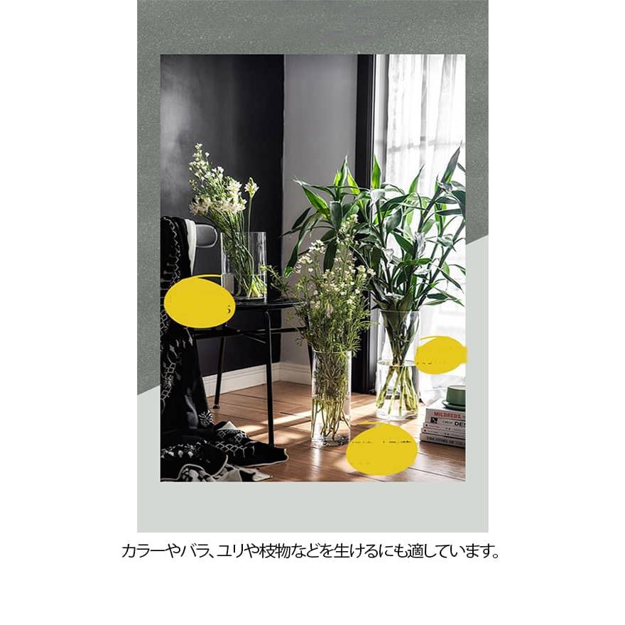 枝物 フラワーベース 50cm ガラス 北欧 大きい 3個/2個/1個入り ガラス 