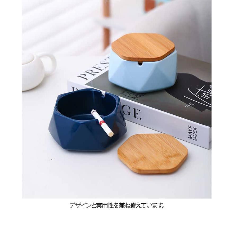 灰皿 卓上灰皿 セラミック 業務用 吸煙灰皿 陶器 インテリア フタ付