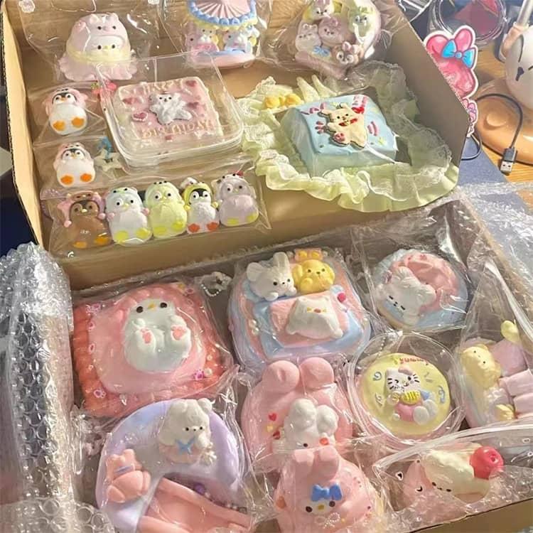 5点セット 大福 スクイーズ 福袋 おもちゃ もちもち ぷにぷに かわいい