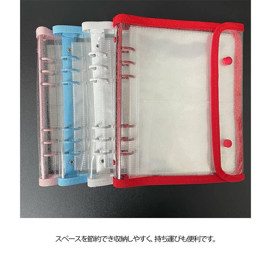 A5 PVCカバー シール帳カバー 透明バインダー リフィル20枚付属 クリア