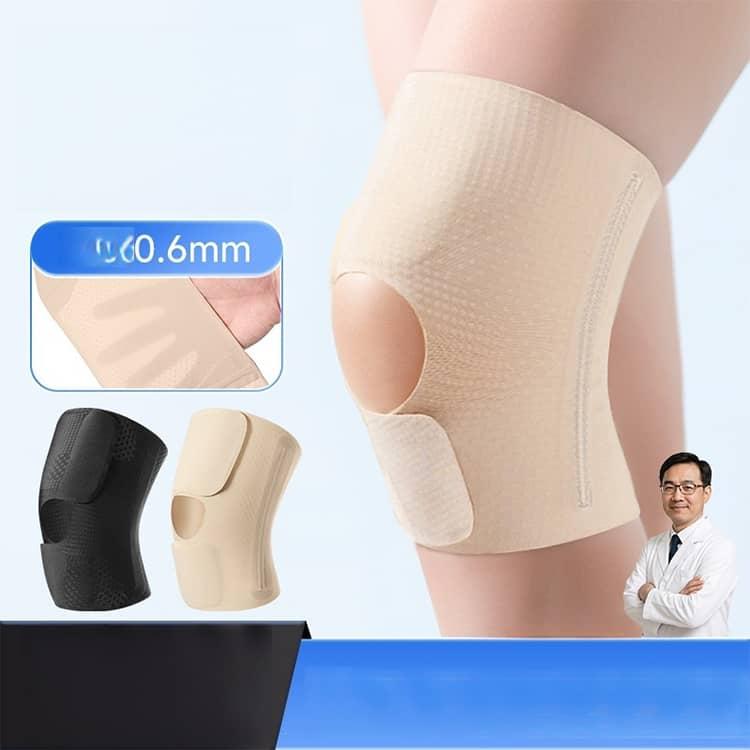 膝サポーター 薄手 通気性 夏用 膝蓋骨サポート 半月板 ホワイト S スポーツ 医療用グレード 半月板保護 サポート 夏用 通気性抜群 登山