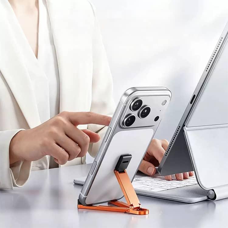 スマホスタンド スマホホルダー 縦置き キーリング付き アルミ合金