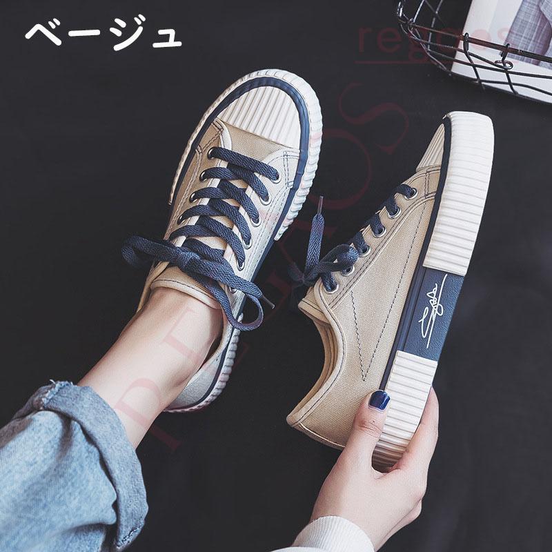 キャンバス スニーカー メンズ レディース ミュール シューズ 靴 秋 冬 春夏 新作 代 30代 40代 秋コーデ プチプラ 秋靴 通気 Regaos 通販 Yahoo ショッピング