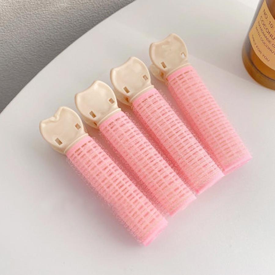 上品な 前髪 カーラー クリップ ふんわり 寝るとき ４個セット ヘアアレンジ グッズ 時短 クセづけ 巻き髪 寝ながら マジックカーラー 手巻き 簡単 ボリュームアップ Kamejikan Com
