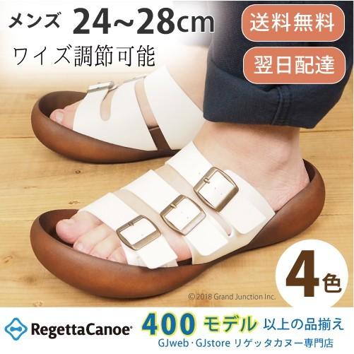 【完売】 リゲッタカヌー サンダル メンズ 3本バックルベルト 軽量 トレイル｜regettacanoe-gj