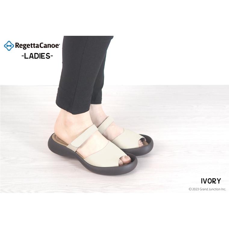 リゲッタ カヌー レディース サンダル 厚底 フラット つっかけ ベルト ベルクロ 偏平足 履きやすい sandal｜regettacanoe-gj｜05