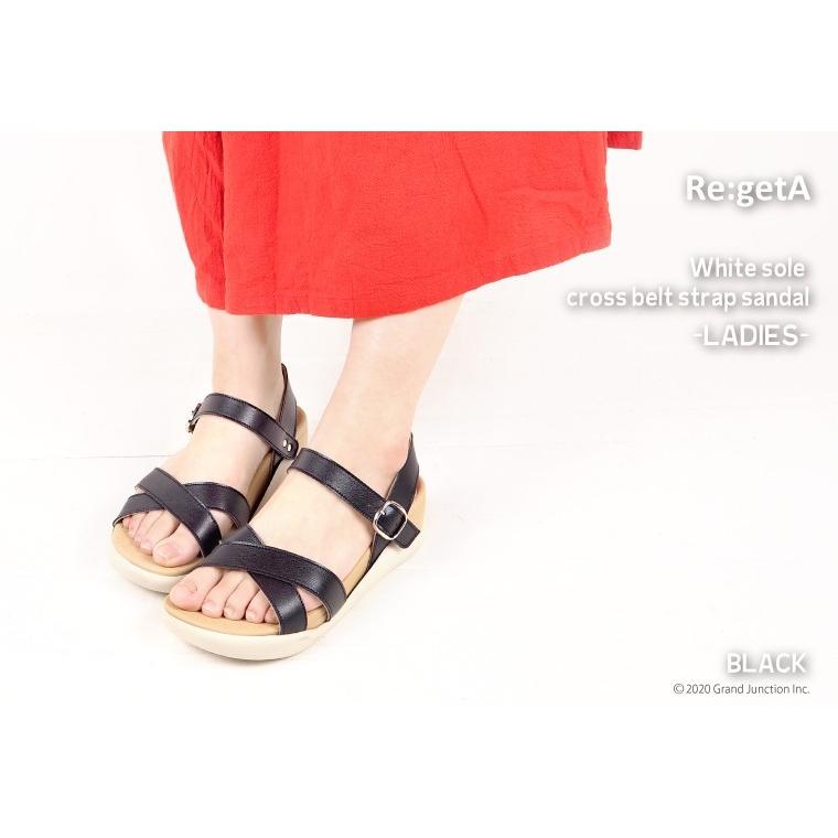 Re:getA（リゲッタ） サンダル レディース 夏 3e 履きやすい 厚底