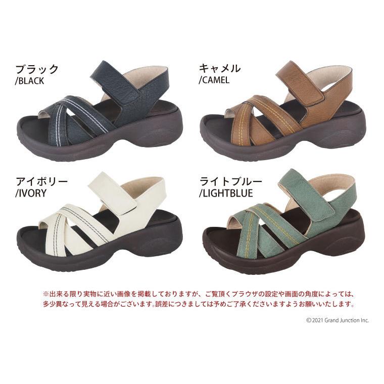 【完売】  リゲッタ サンダル レディース オフィス 黒 仕事 幅広 甲高 ワイズ 5E 履きやすい 厚底 sandal｜regettacanoe-gj｜16