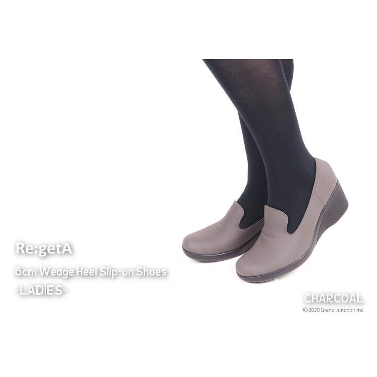 リゲッタ パンプス 痛くない 歩きやすい 黒 オフィス スリッポン レディース 靴 pumps｜regettacanoe-gj｜05