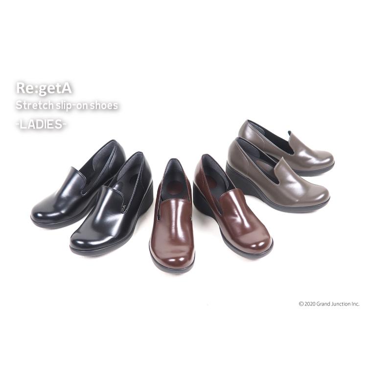 Re:getA 12%OFF セール リゲッタ レディース 靴 歩きやすい 黒