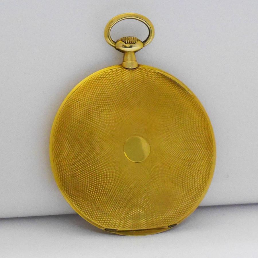Johore  Chronometer K18 アンティーク懐中時計 no2 不動品 希少 K18 (750) Surete 1904 アンティーク懐中時計 44g 金
