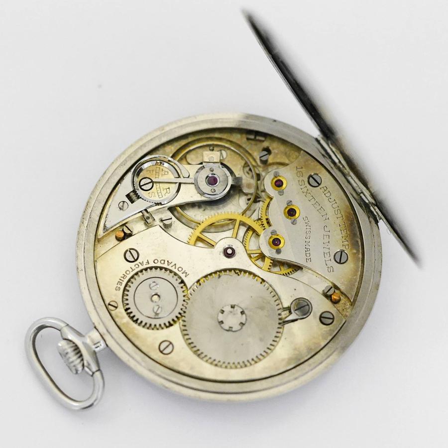 no8 美術品級 MOVADO モバード クロノメーター PT950 プラチナ 16J 手 