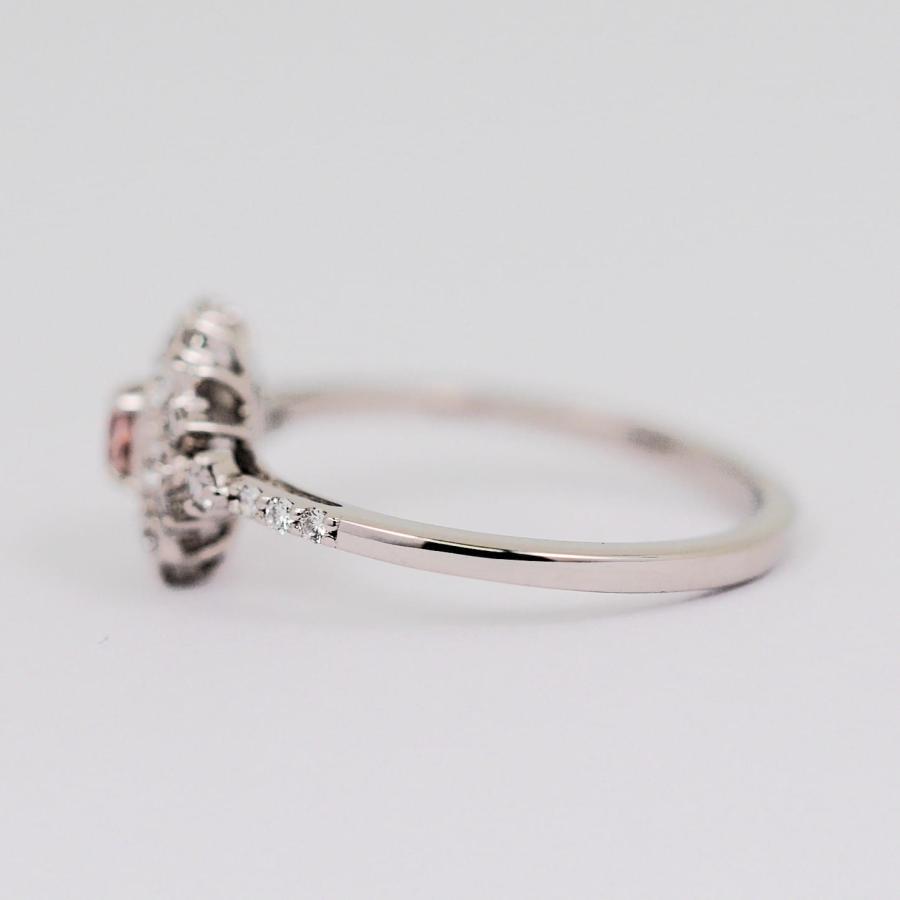 ピンクダイヤモンドFANCY INTENSE ORANGY PINK(FIOP)ダイヤ0.120ct SI1 