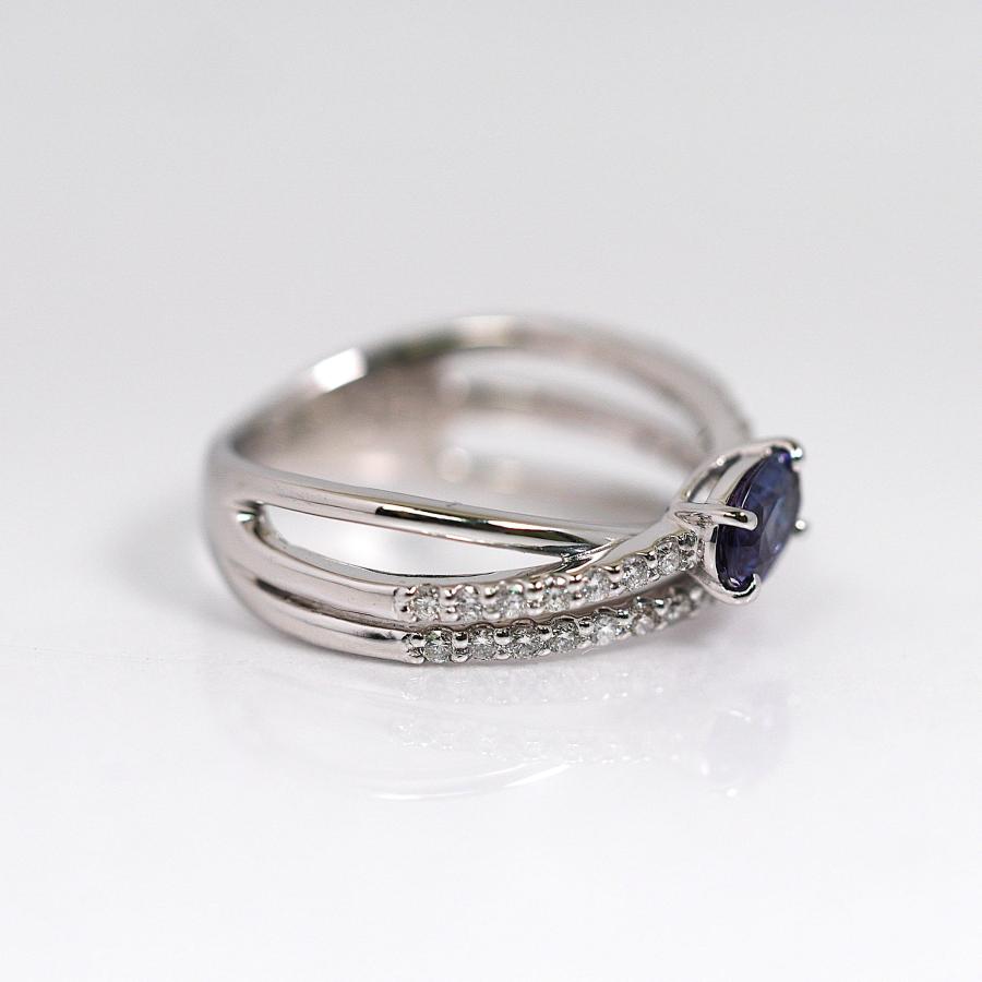 【至高の輝き】天然アレキサンドライト 0.50ct プラチナリング ダイヤモンド 0.31ct 10号 希少石 ジュエリー 6月誕生石の画像