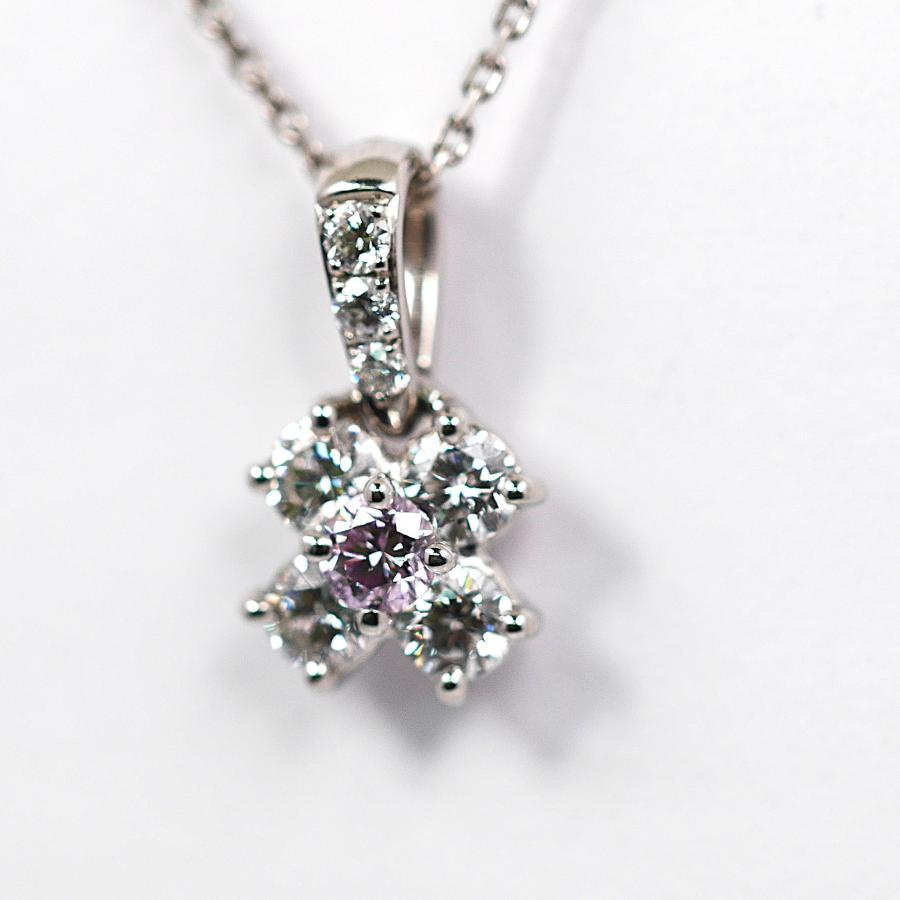 希少・CGLソー付】天然ピンクダイヤモンド 0.16ct FPP-SI1 フラワー 