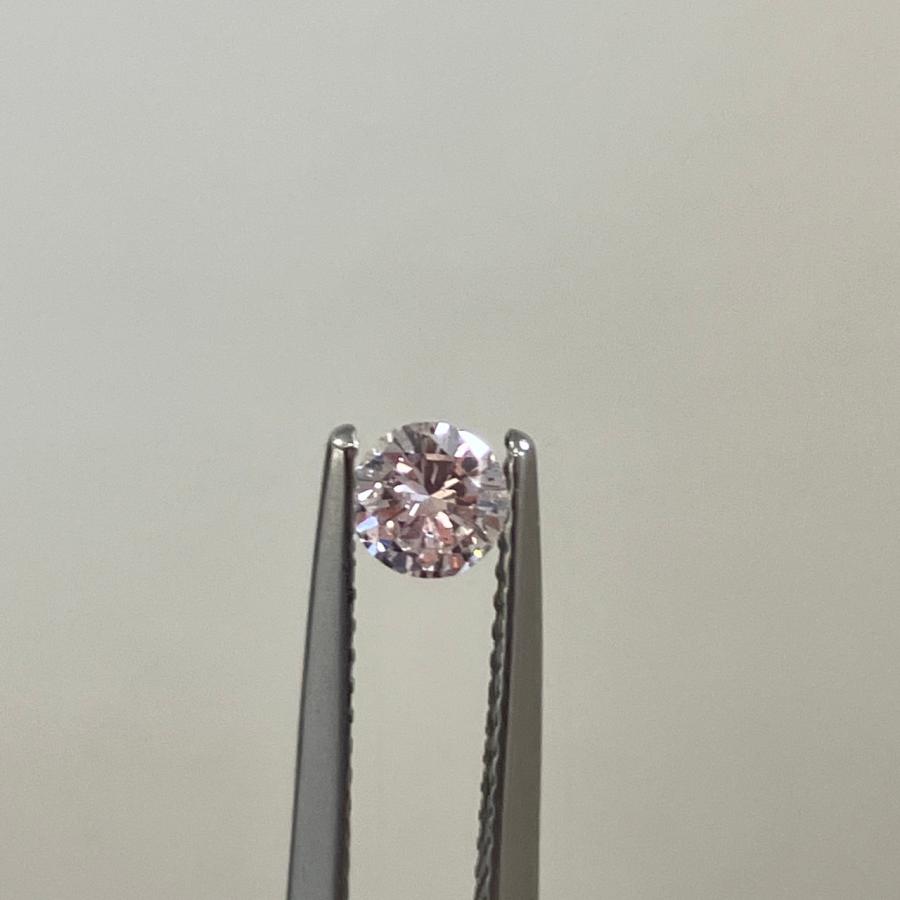 ライトパープリッシュピンクダイヤモンド0.2ct Pt900 プラチナリング 