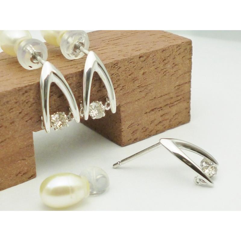 ダンシングストーン ダイヤモンド ゴールド ピアス 合計0.2ct 0.10ct 