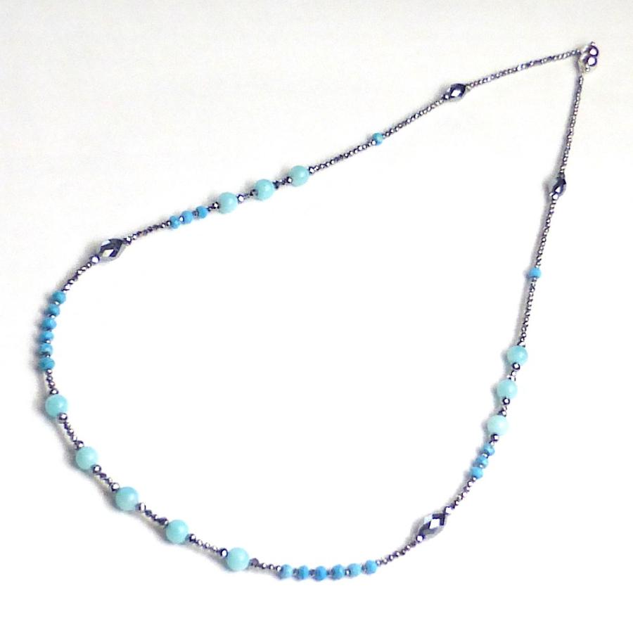 テラヘルツ ターコイズ アクアマリン SVネックレス : REGGINA - 通販