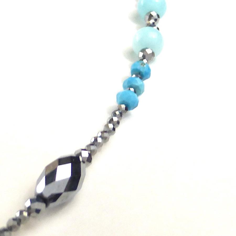 テラヘルツ ターコイズ アクアマリン SVネックレス : REGGINA - 通販