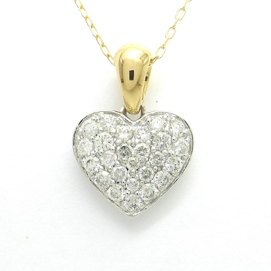 公式の ホワイトゴールドイエローゴールドダイヤモンドネックレス ハート K18wg ダイヤモンド合計0 300ct お気にいる Oldweb15 Freelancefordreams Com
