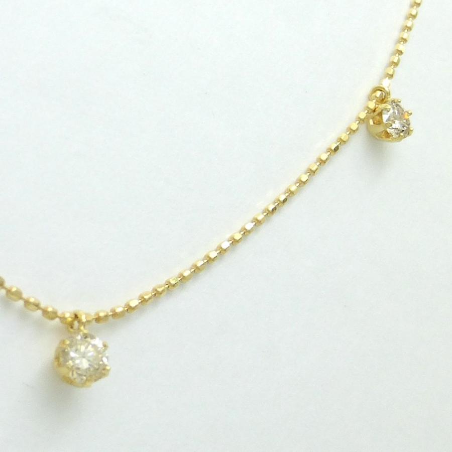 ダイヤモンド ネックレス K18YG / WG ダイヤモンド合計0.5ct : REGGINA