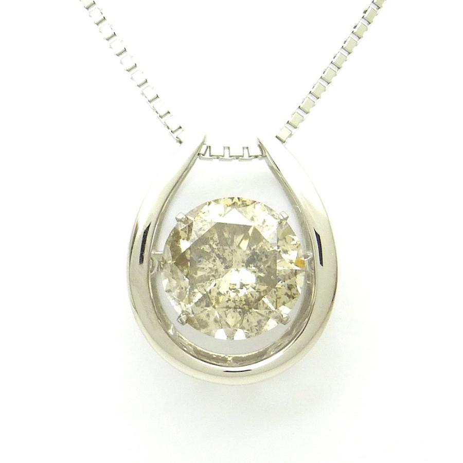 ダンシングストーン ダイヤモンド ネックレス 2.018ct PT900 クロス 