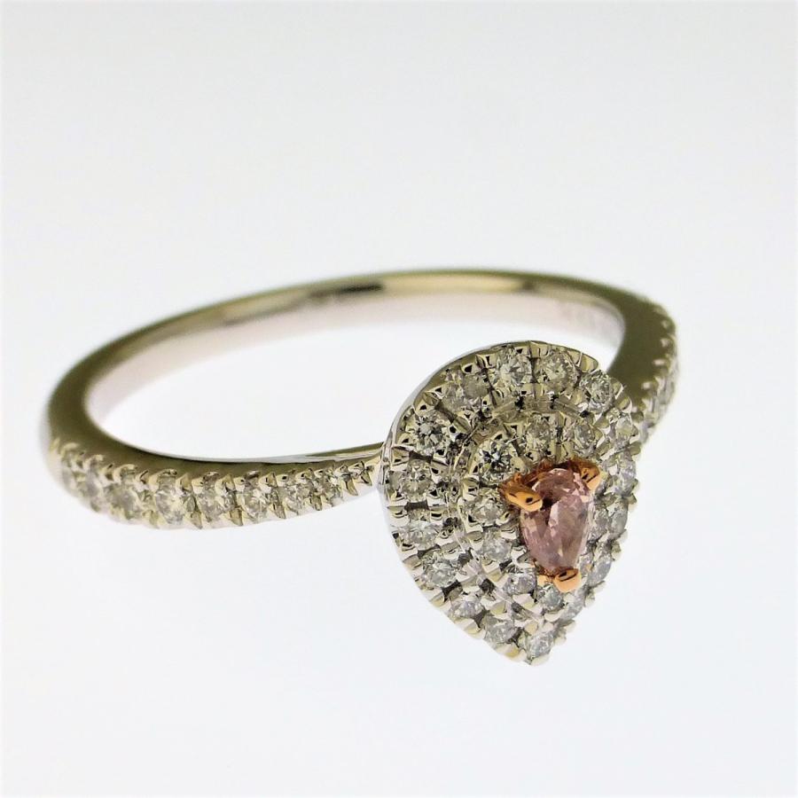 運命のサクラ色。天然ピンクダイヤモンド 0.057ct 贅沢プラチナリング 