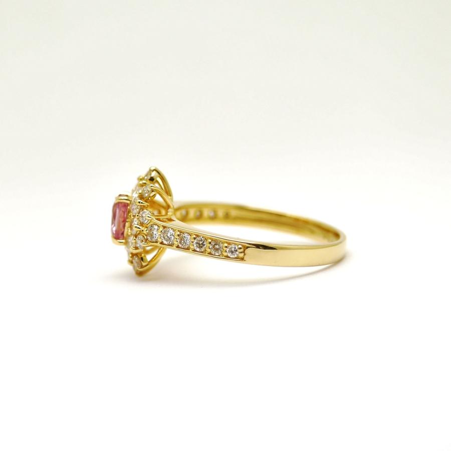 パパラチアサファイアリング 0.406ct K18 鑑定書付属 : REGGINA - 通販