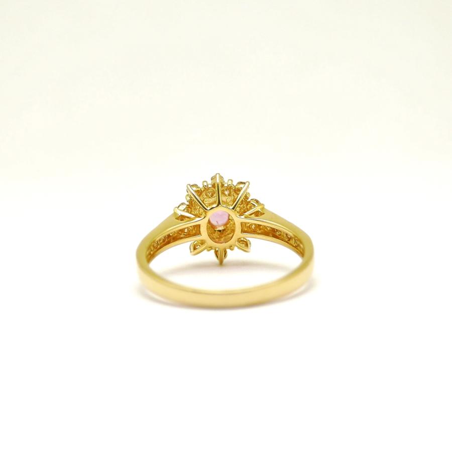 パパラチアサファイアリング 0.406ct K18 鑑定書付属 : REGGINA - 通販