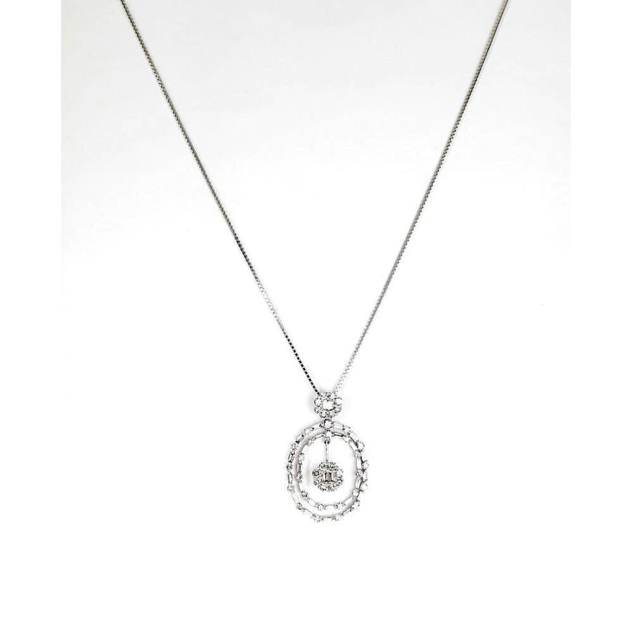 ダイヤモンド1.25ct ホワイトゴールドネックレス K18WG : REGGINA
