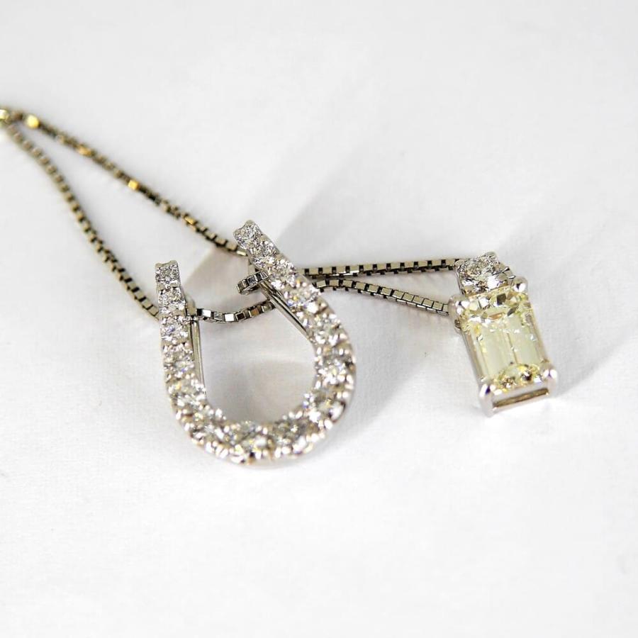 3way ダイヤモンド1.2ct VLY(Very Light Yellow) VS1 D0.70ct