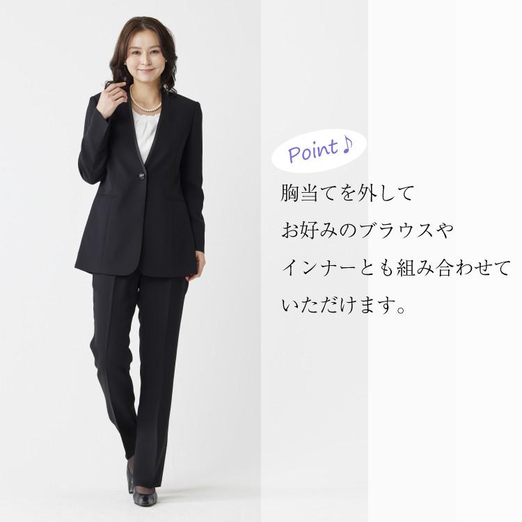 喪服 レディース パンツ パンツスーツ ブラックフォーマル 礼服 50代 