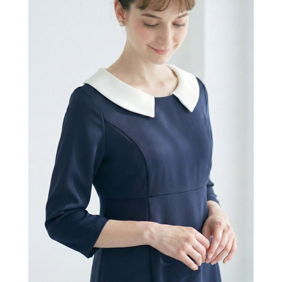 レジーナリスレ　新品未使用✨キレイ ワンピ グレース　丸襟七分袖ワンピース REGINA RISURRE（レジーナリスレ） 【キレイ ワンピ グレース】春 夏