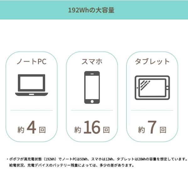 SWIFTECHIE(シーテック) ポータブル電源 ポポフ STPP-200A-B 携帯型電源 モバイルバッテリー 地震 災害 防災の画像