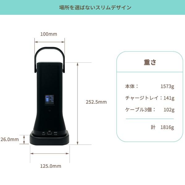 SWIFTECHIE(シーテック) ポータブル電源 ポポフ STPP-200A-B 携帯型電源 モバイルバッテリー 地震 災害 防災の画像