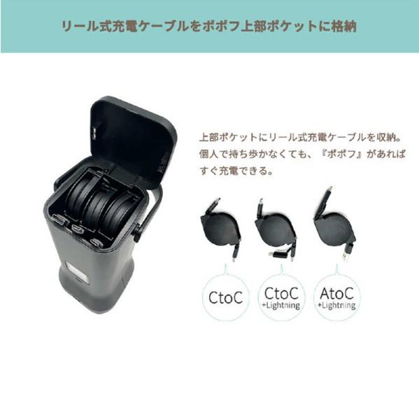 SWIFTECHIE(シーテック) ポータブル電源 ポポフ STPP-200A-B 携帯型電源 モバイルバッテリー 地震 災害 防災の画像