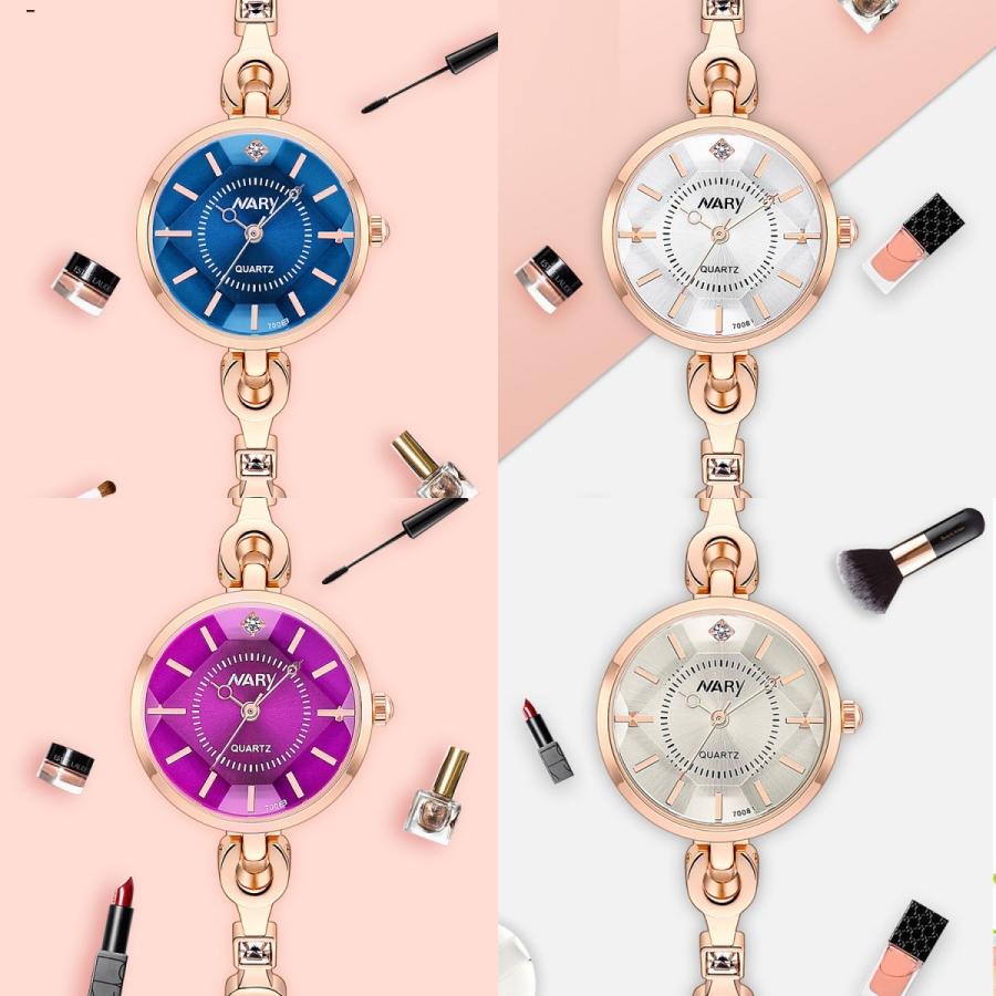 腕時計 レディース ジルコニア エレガント フェイス ブレス クォーツ