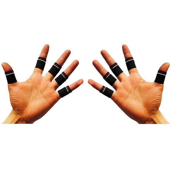 最新号掲載アイテム 指サポーター 両手用 10個 予備3個入 保護 固定 圧迫 突指 男女兼用 スポーツ バスケ バレー ギフト