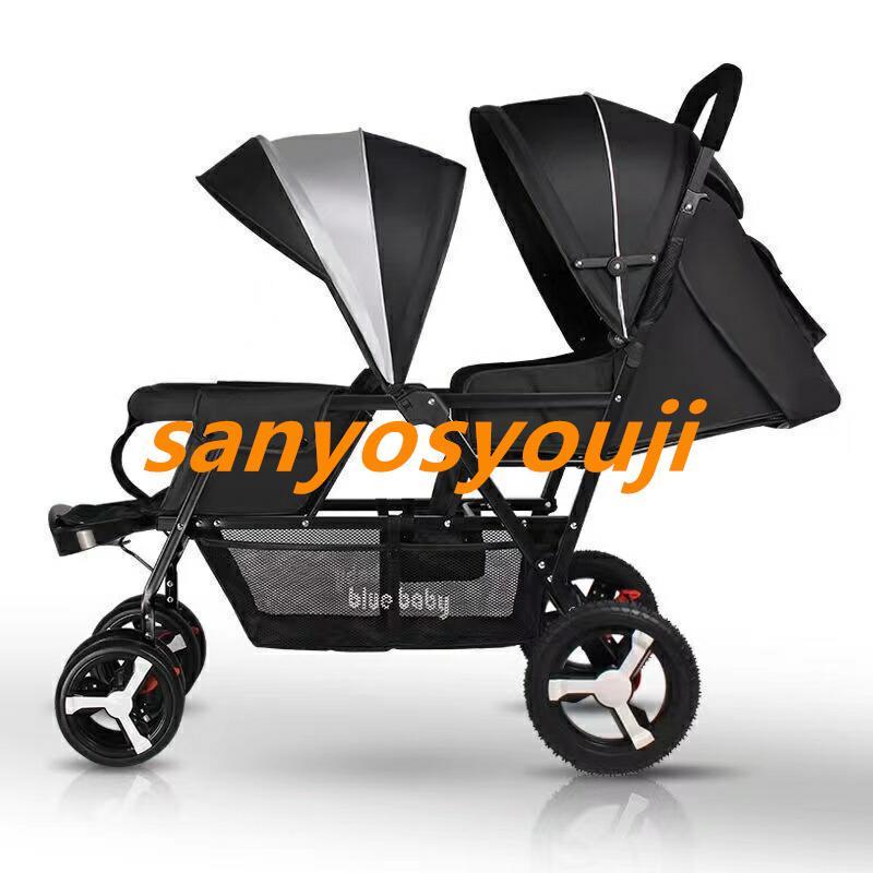 【クーポン】 ２人乗りベビーカー スマートライド 二人乗り バギー ベビーカー 双子用ベビーカー 縦型 縦乗り タイヤスリム お出かけ 人気 二人目 第二子 双子 兄弟 姉妹 【D1824937732】(10699円)