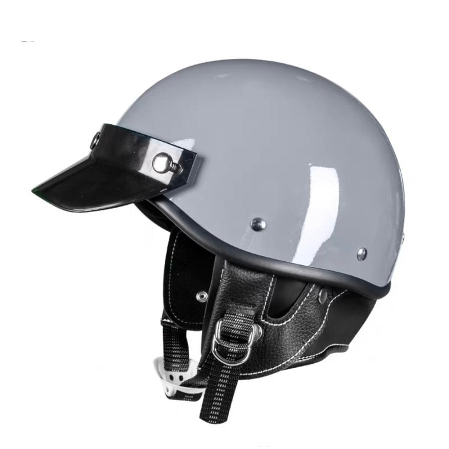 人気ハーフヘルメット ハーレーハーフヘルメット ポリスヘルメットDOT