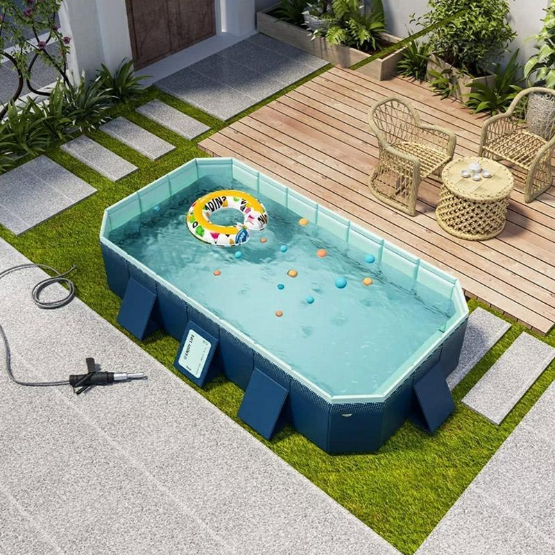 誕生日/お祝い プール 折り畳み式 空気入れ不要 ビニールプール 水遊び